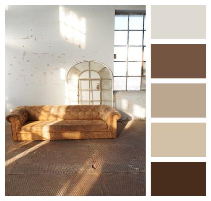 Loft Rusty Floor Couch Image